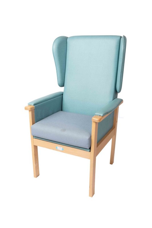 Wing Back Chair blue